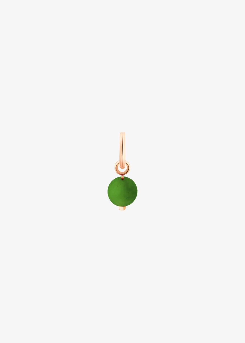 jade tiny bead charm