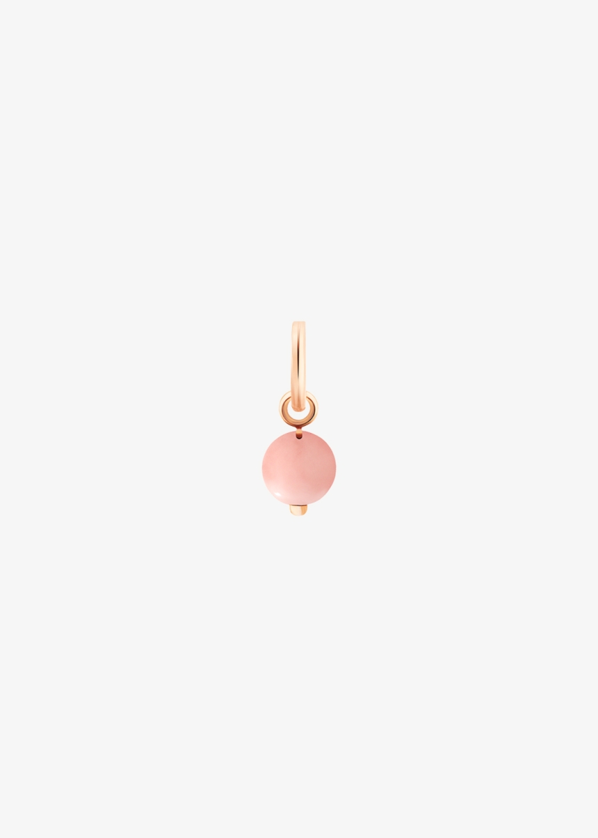 rhodochrosite tiny bead charm