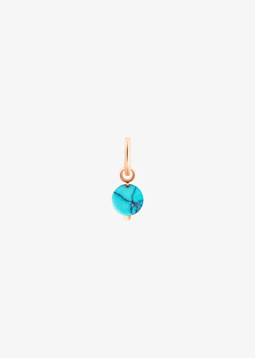 turquoise tiny bead charm
