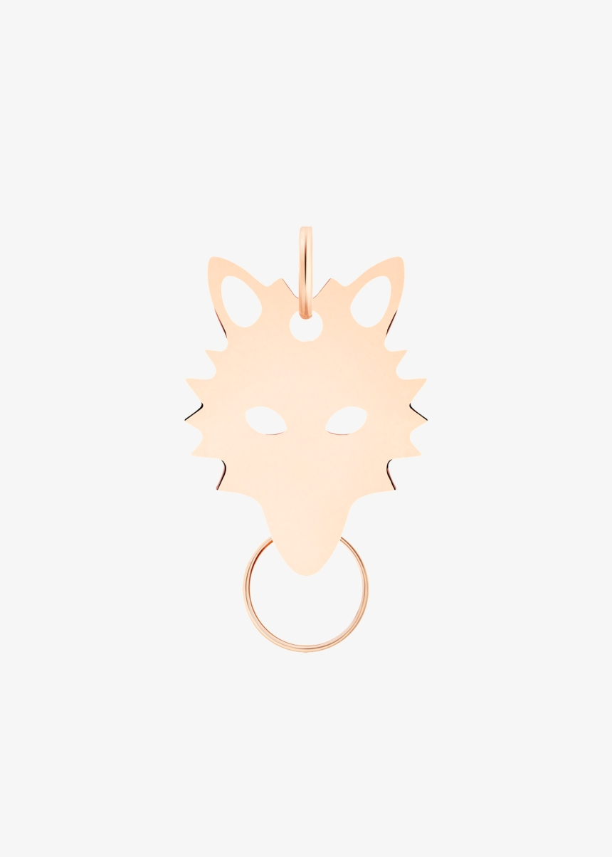wolf charm with circle