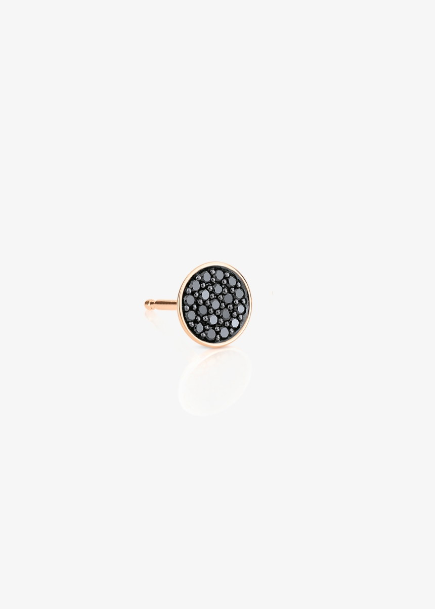 solo black diamond sequin stud