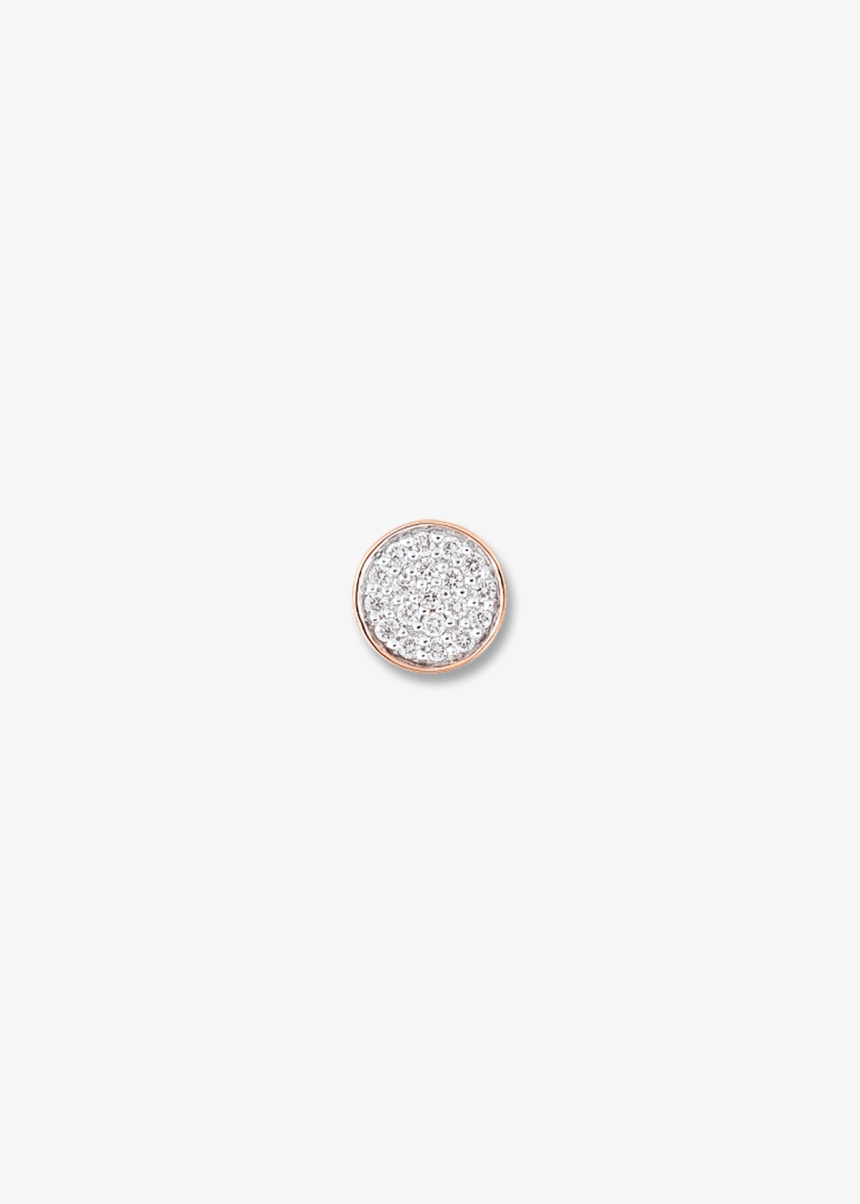 solo round sequin diamond stud