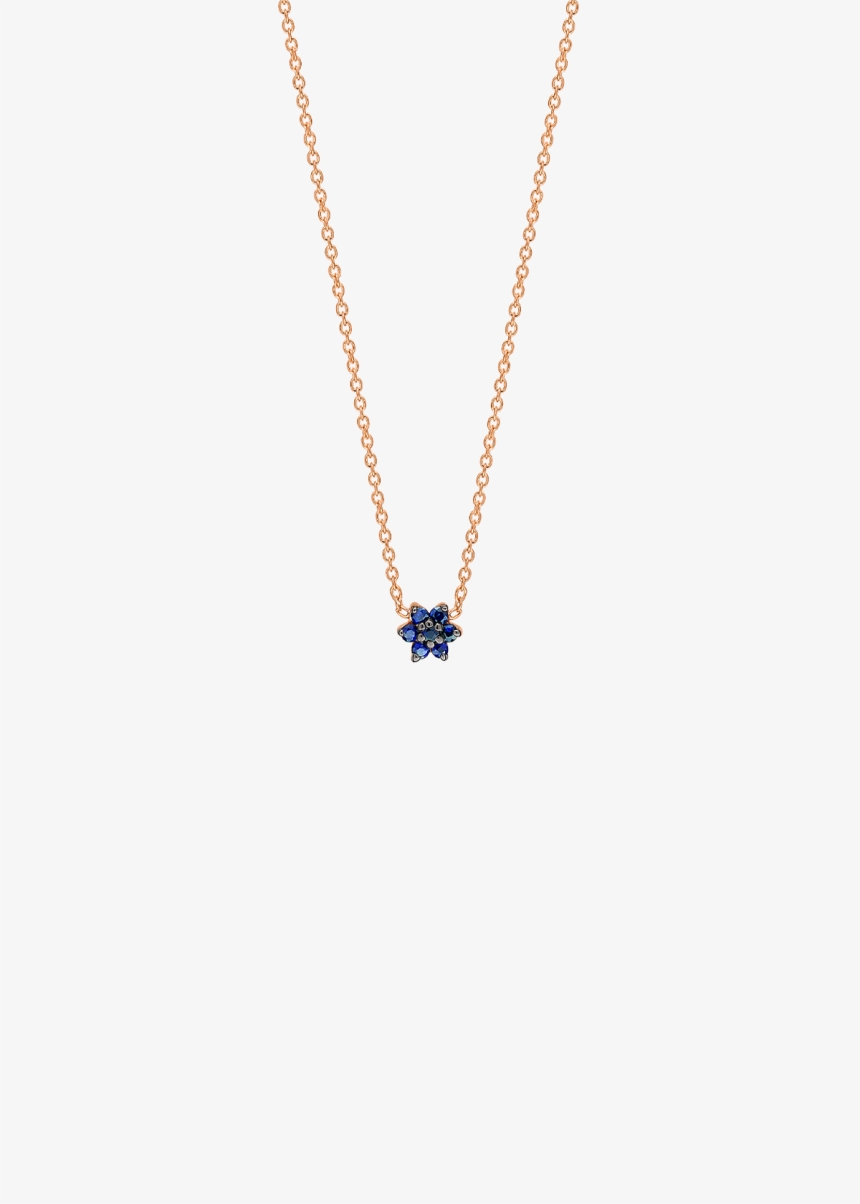 mini sapphire star necklace