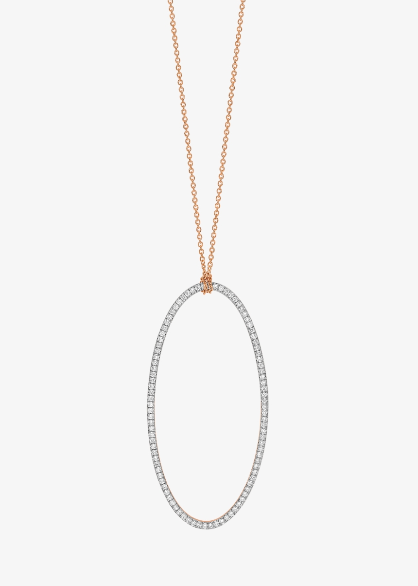 jumbo ellipse diamond on chain