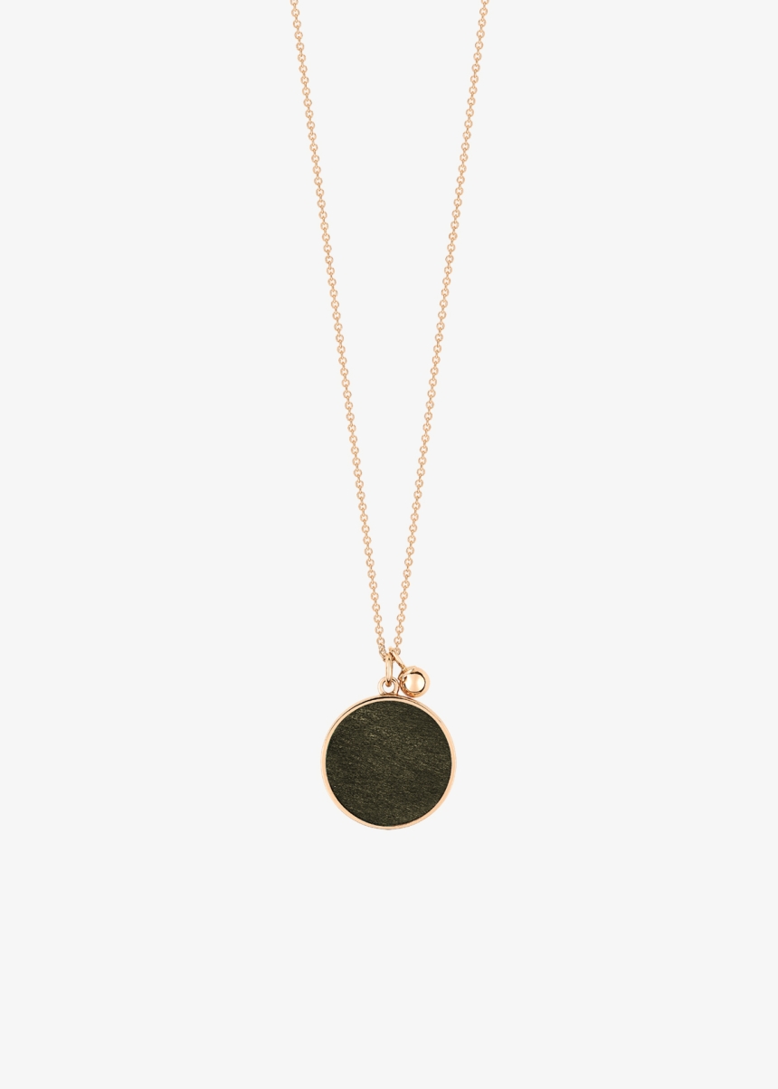 ever golden obsidian disc on chain