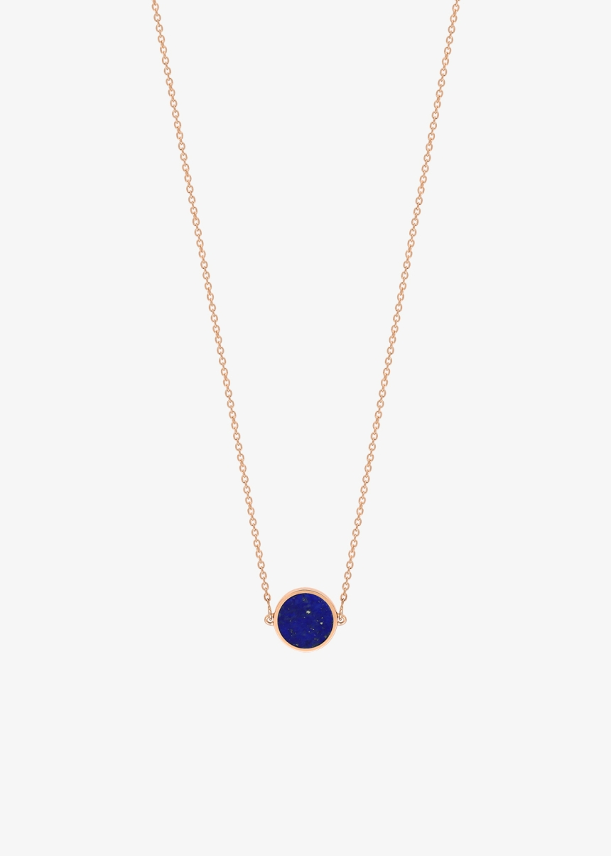 mini ever lapis disc necklace
