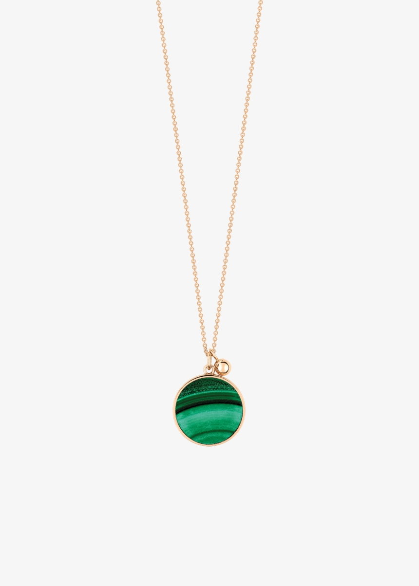 ever malachite disc on chain