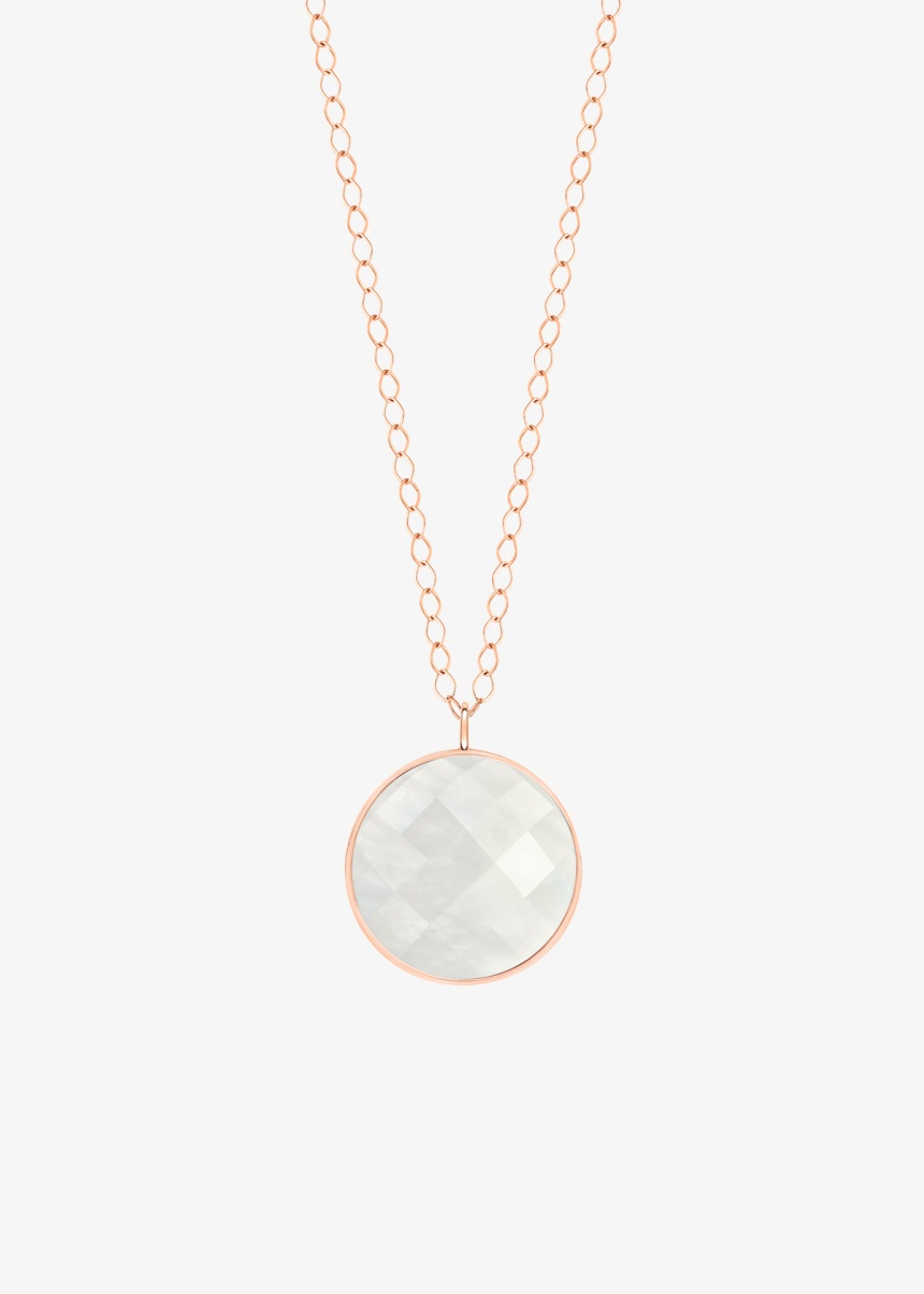 jumbo pixie ever white moonstone disc on chain