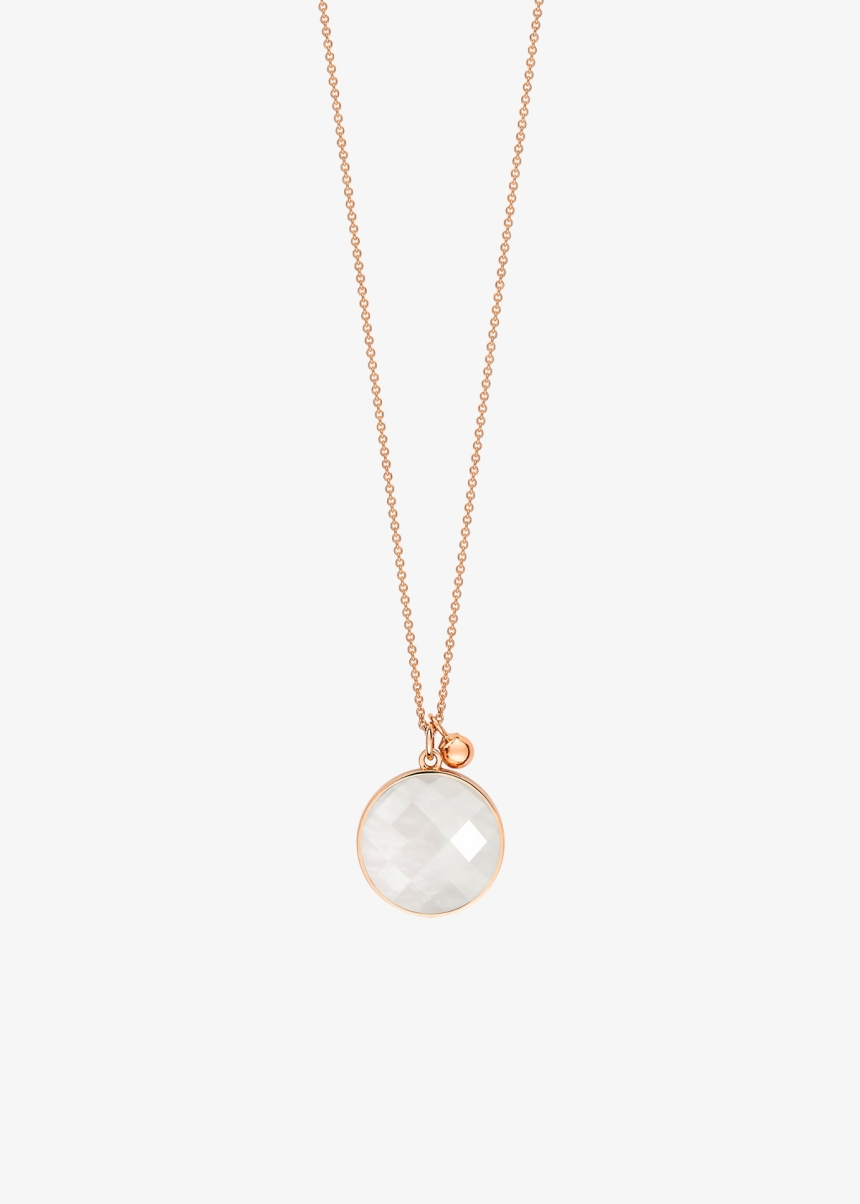 pixie ever white moonstone disc on chain