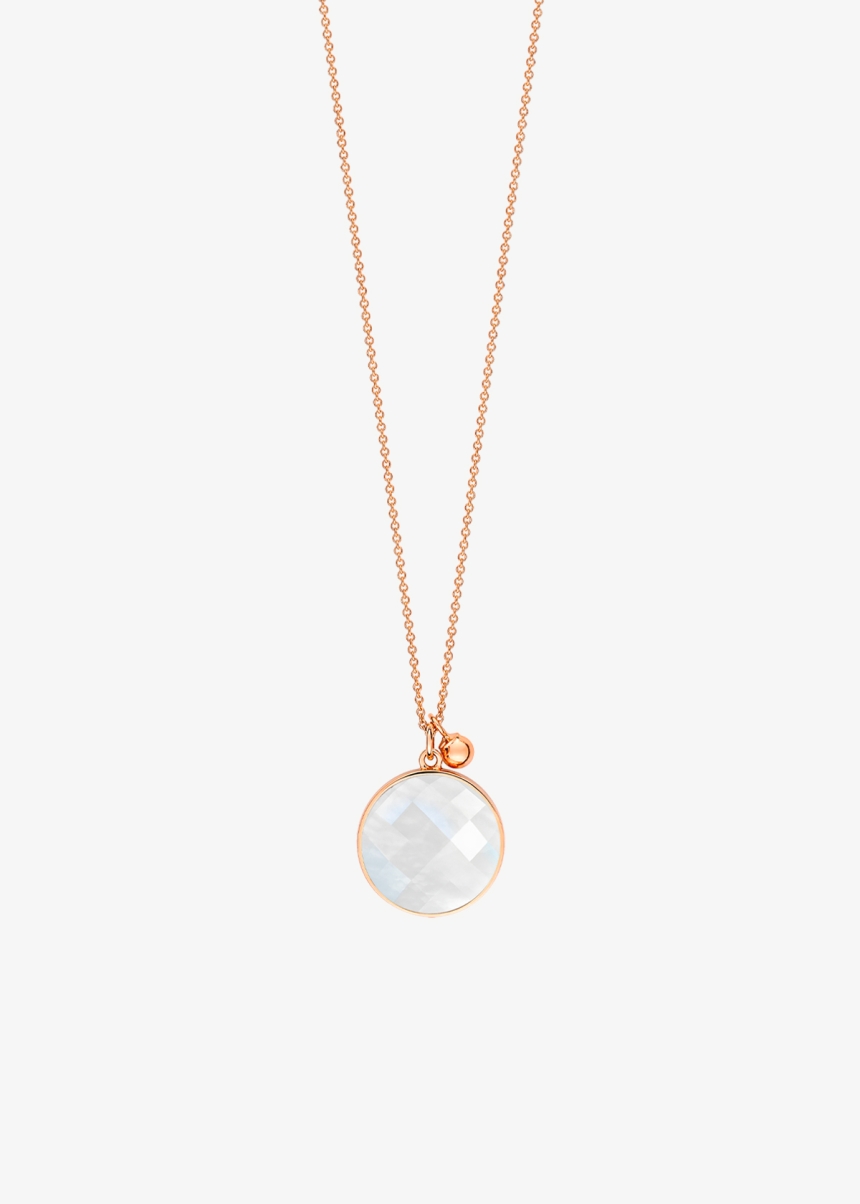 pixie ever white moonstone disc on chain