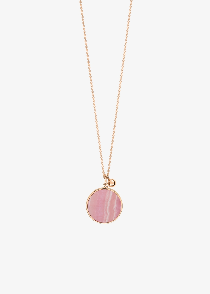 ever rhodochrosite disc on chain