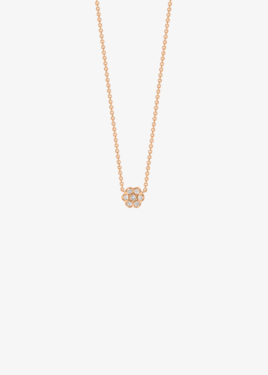 mini diamond lotus on chain