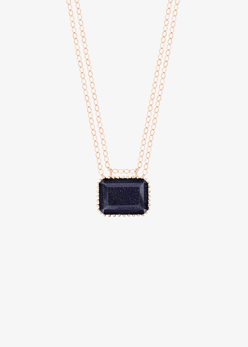 jumbo midnight blue sandstone necklace