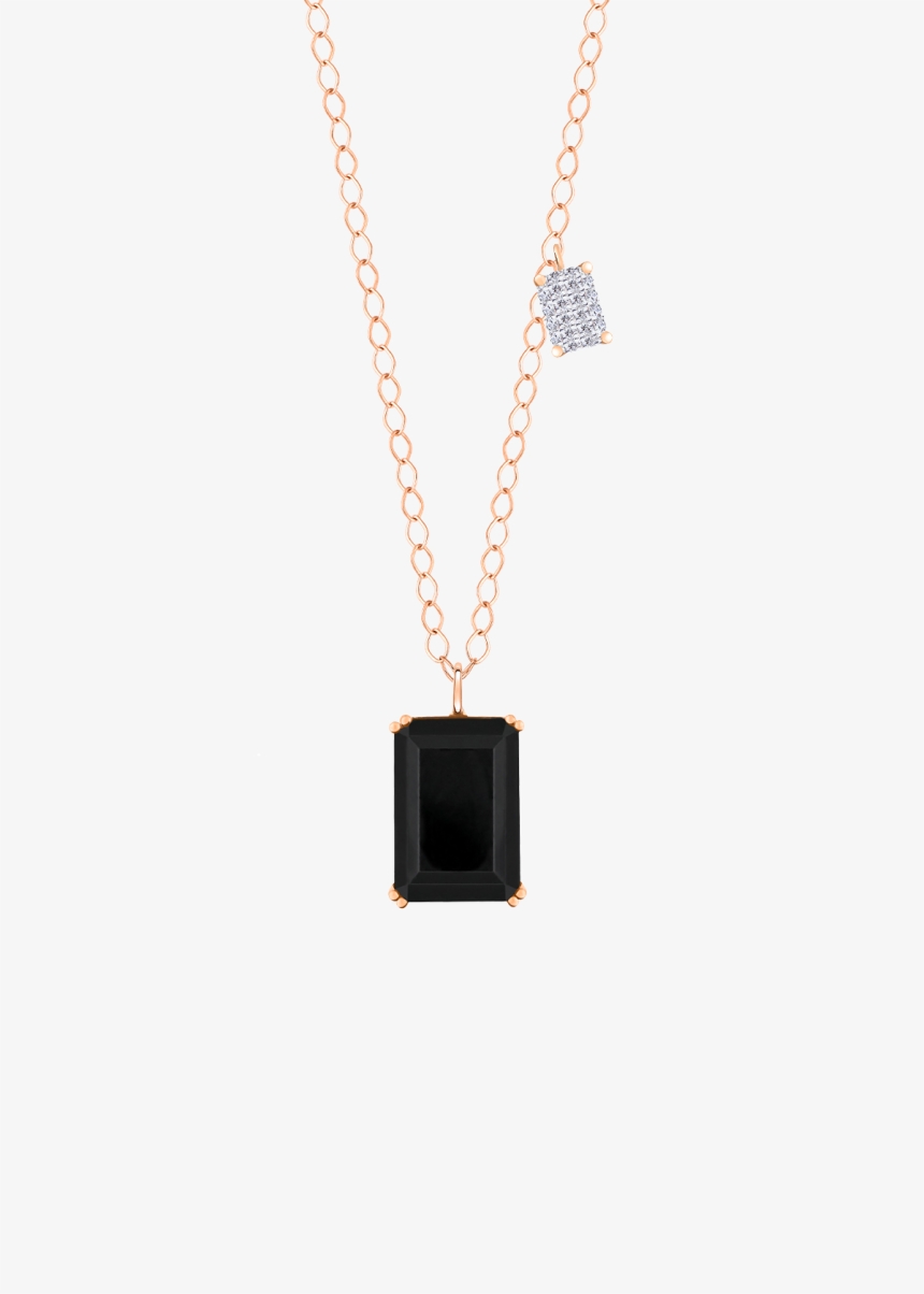 duo midnight diamond & onyx necklace