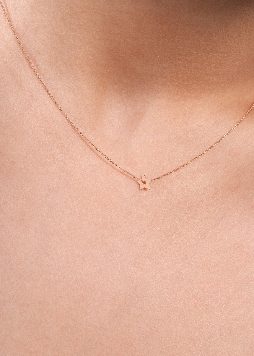 mini open star on chain