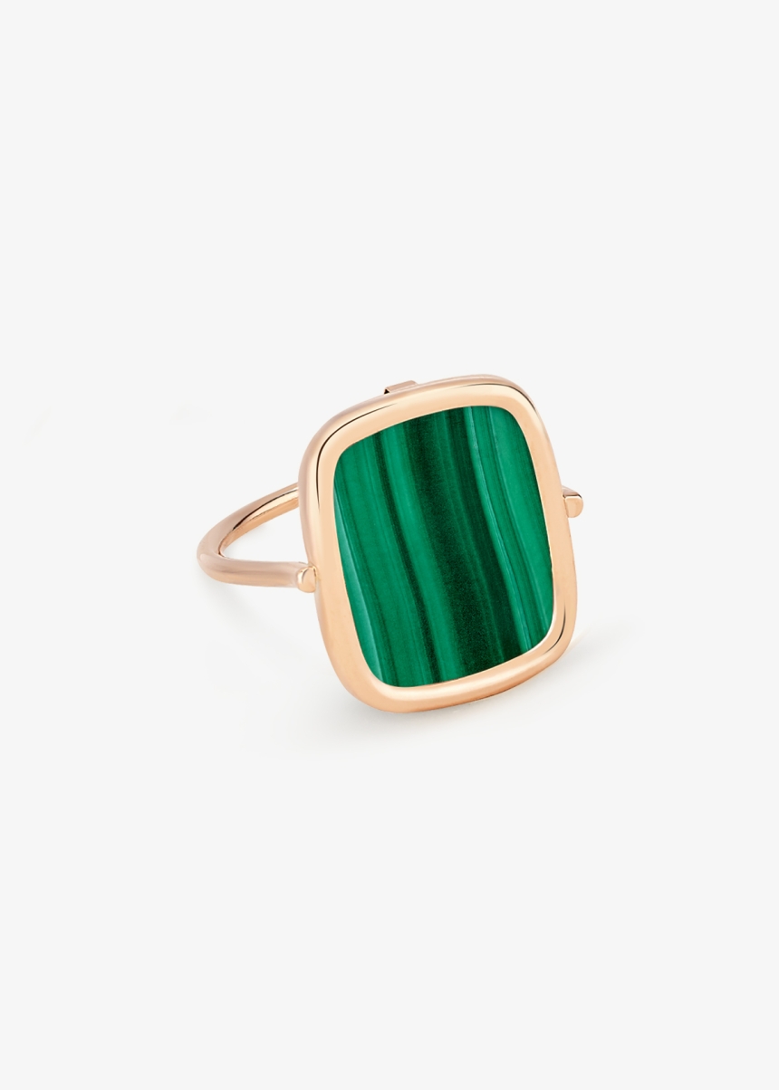 malachite antique ring