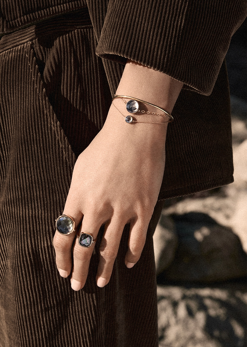 pixie black mop antique ring