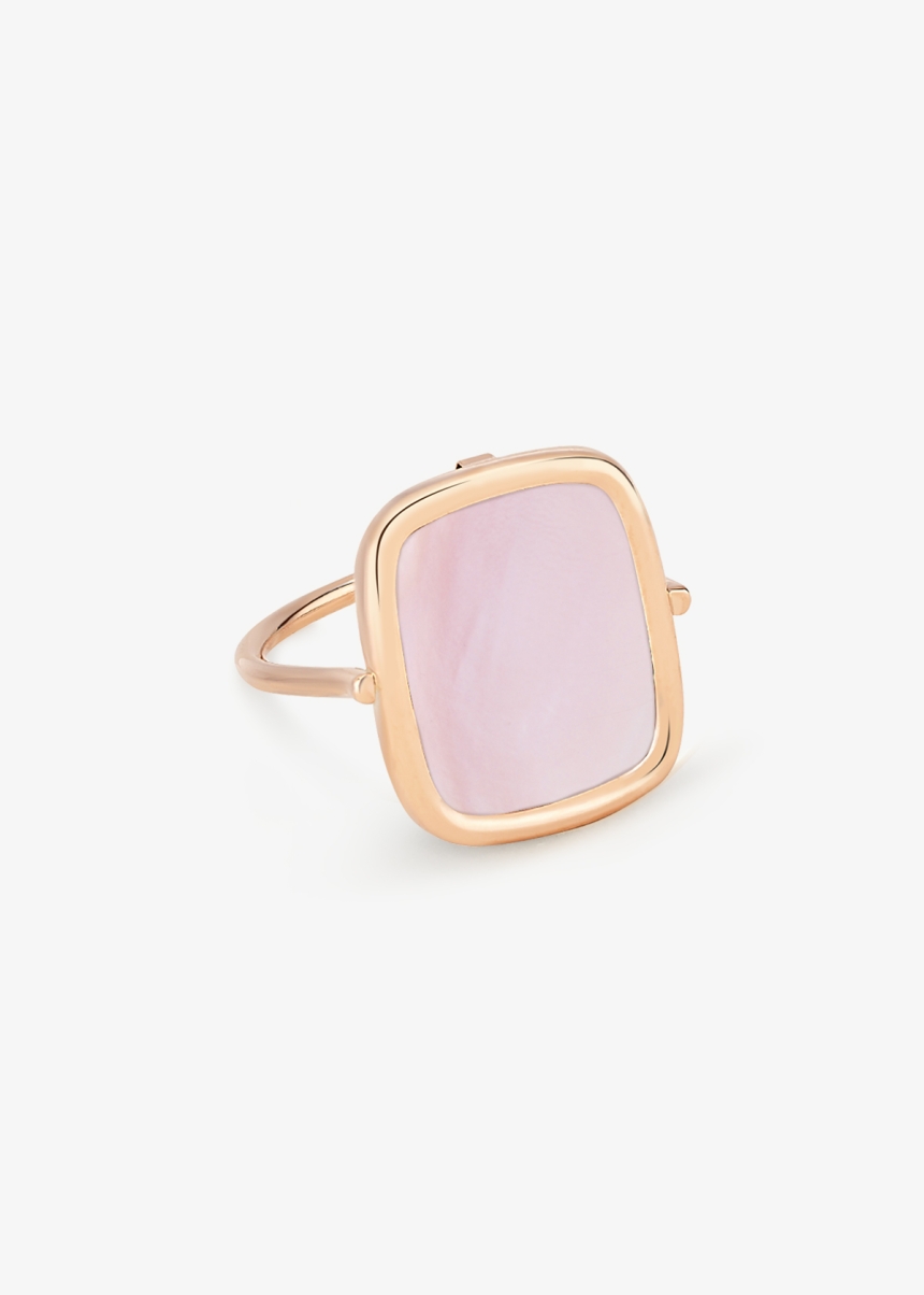 pink MOP antique ring