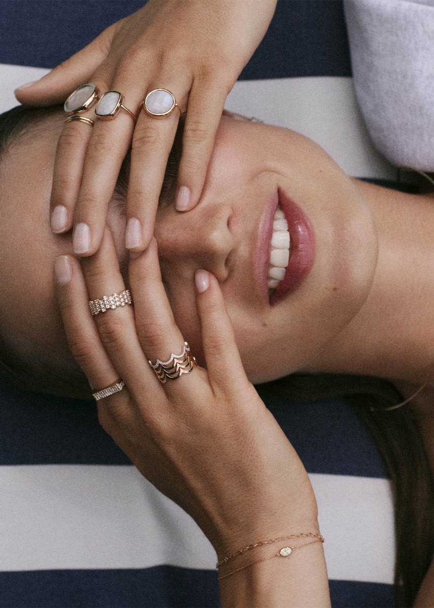 pixie white moonstone antique ring