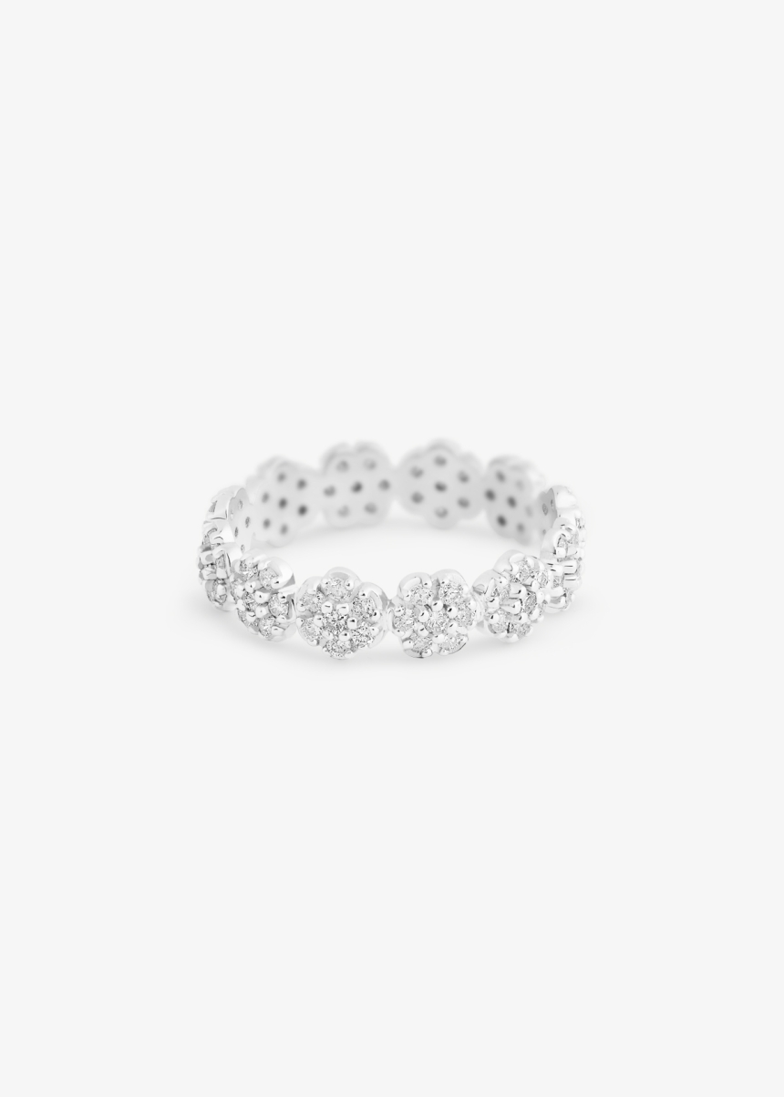 be mine lotus white mini diamond band