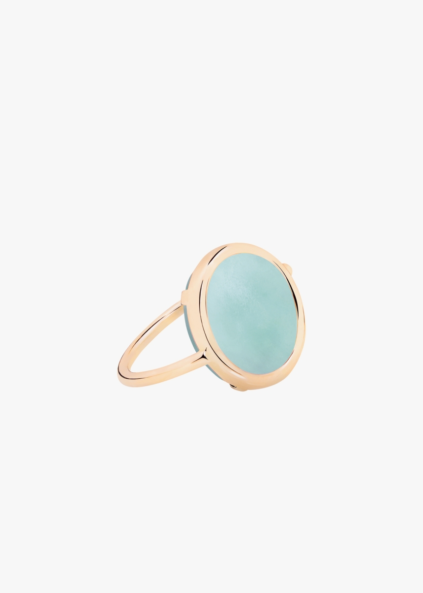baby amazonite disc ring