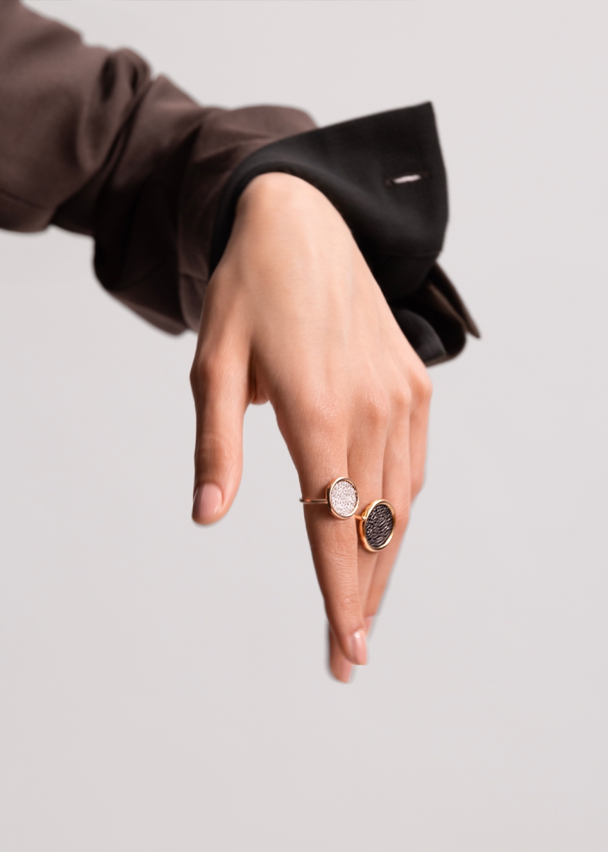 baby diamond disc ring