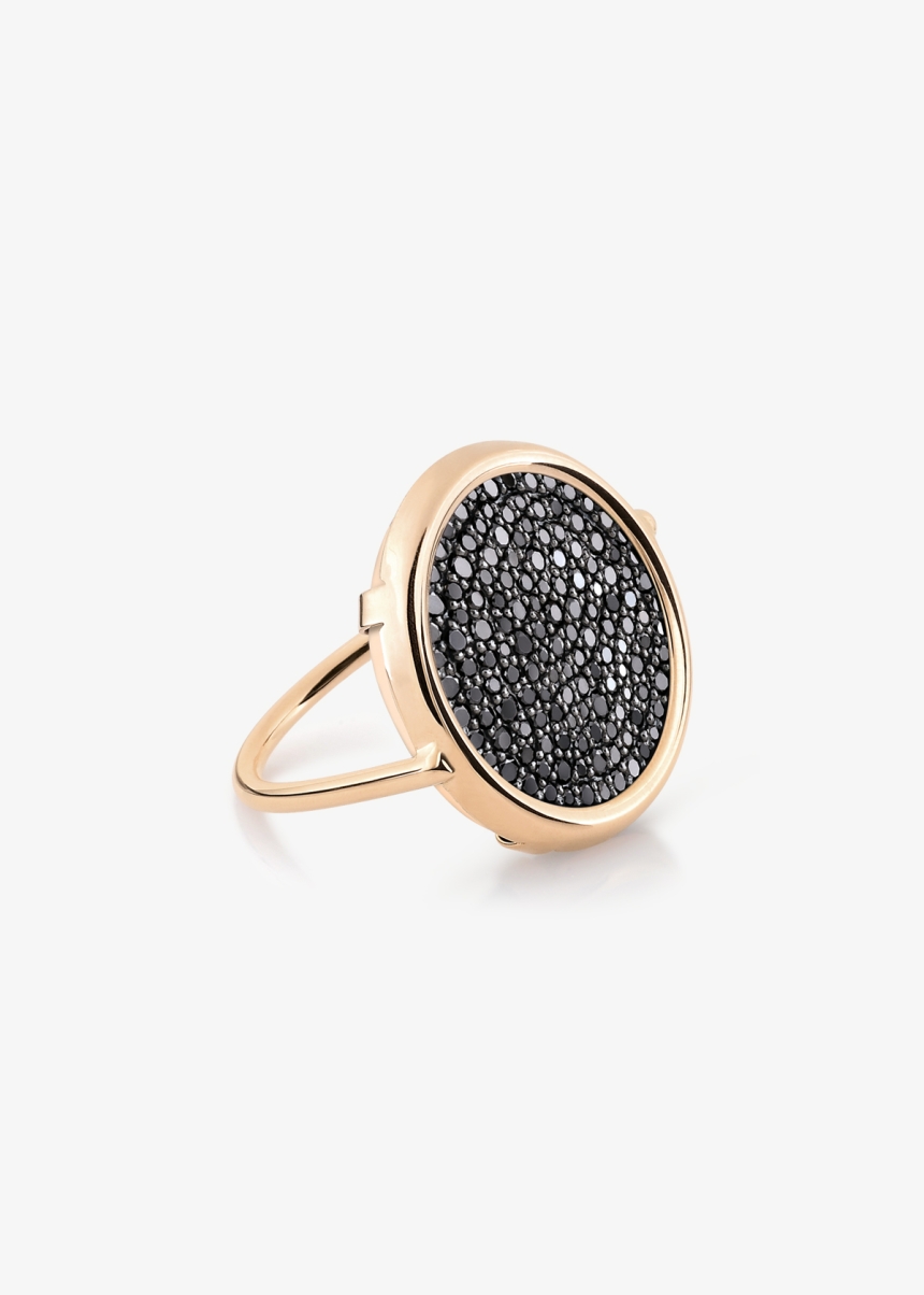 black diamond disc ring