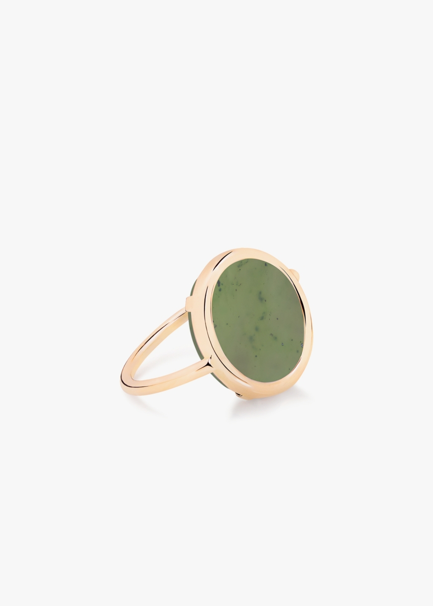 baby jade disc ring