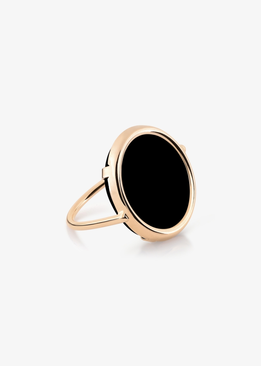 black onyx disc ring