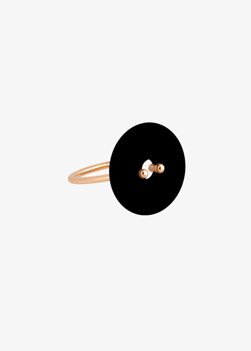 donut onyx ring