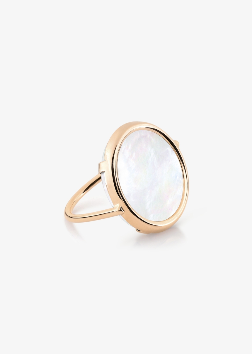 disc ring mother of pearl