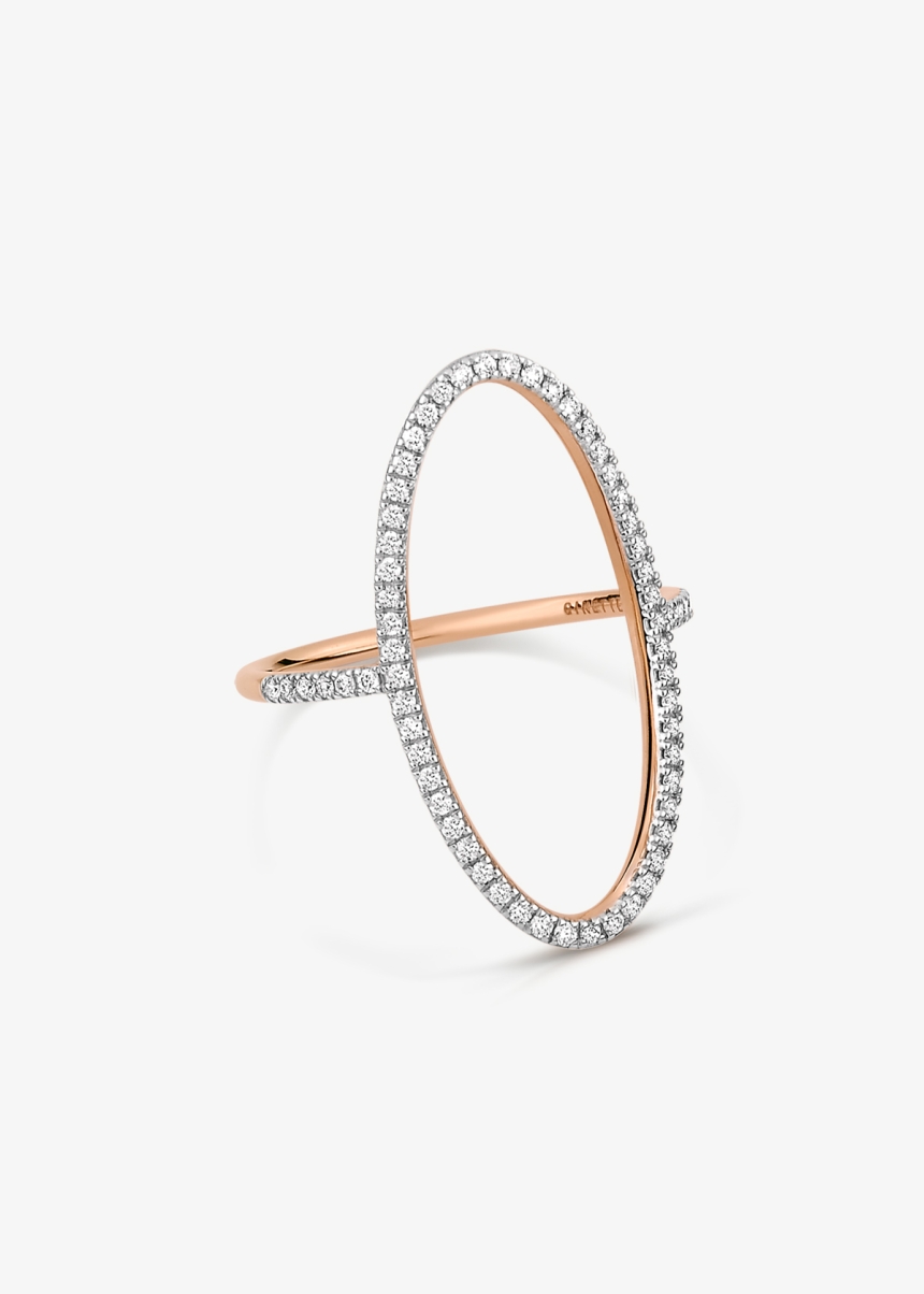 ellipse diamond ring