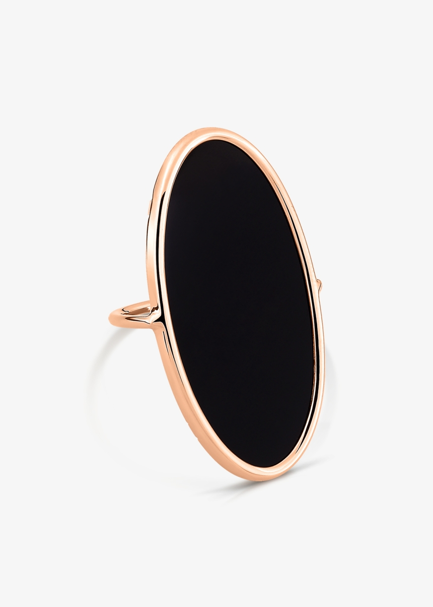 large ellipse onyx ring