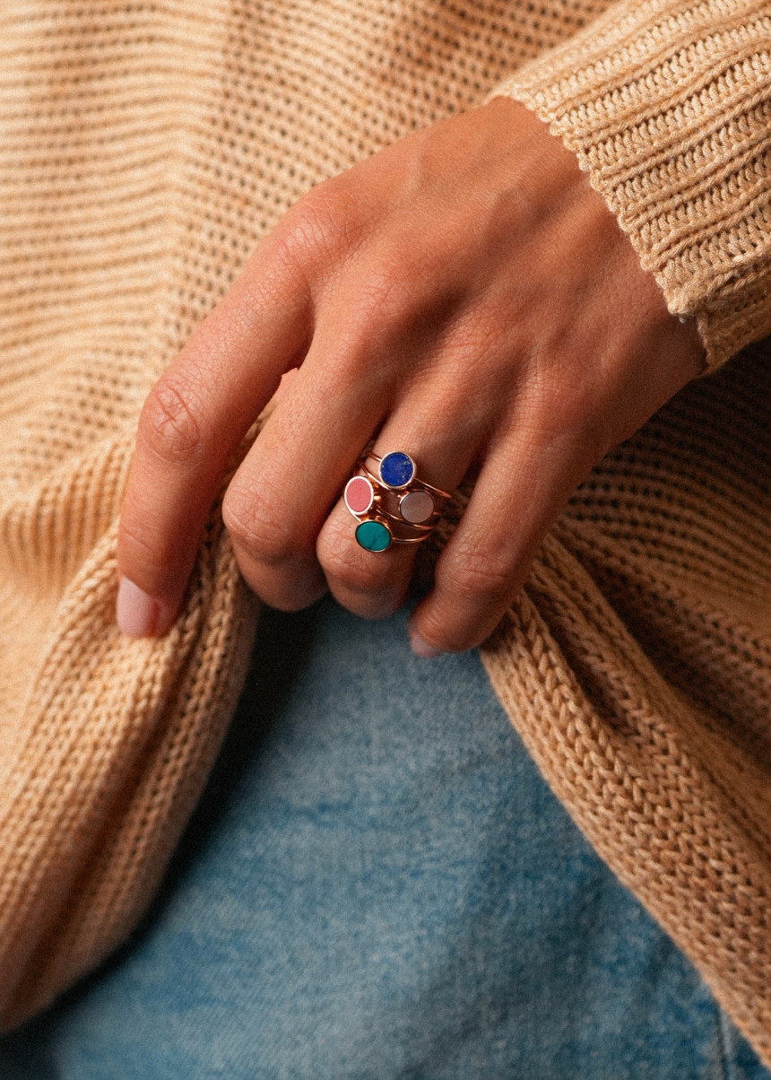 mini ever lapis disc ring