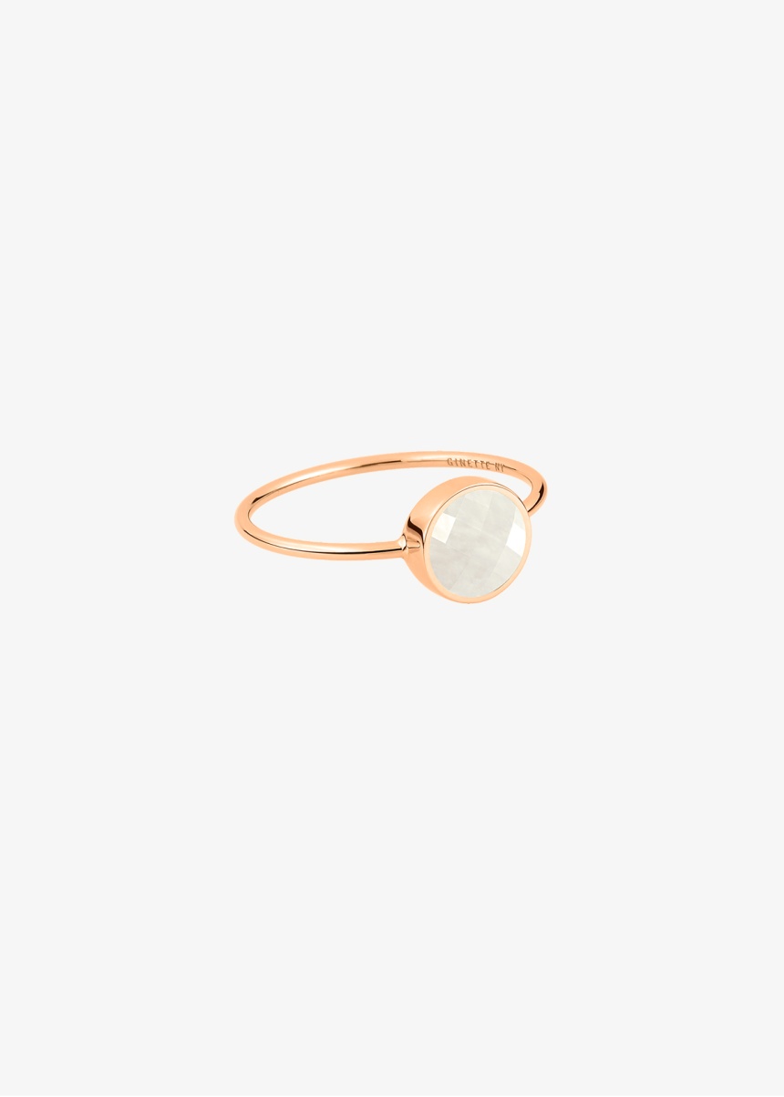 mini pixie ever white moonstone disc ring
