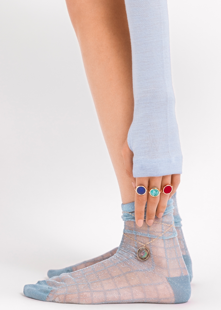 baby lapis disc ring