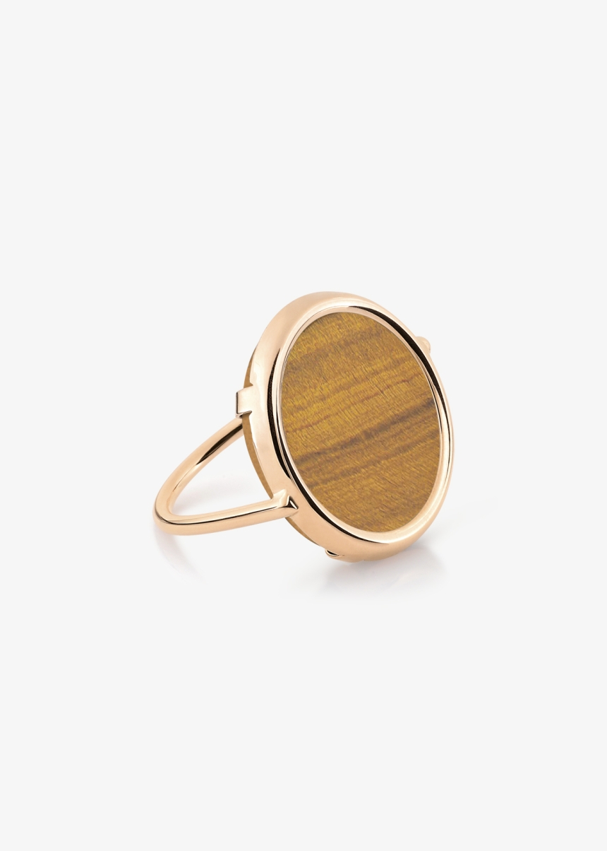 ever tiger eye disc ring