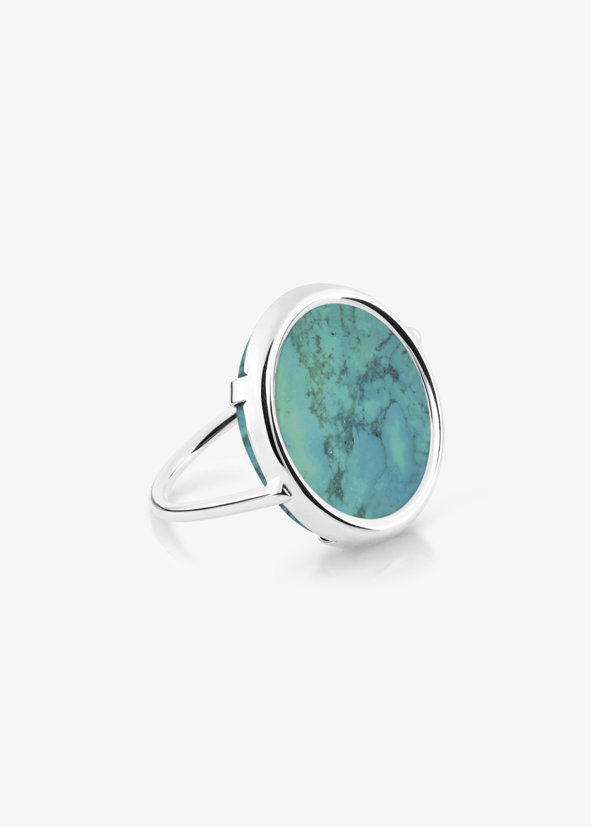 fallen sky white gold disc ring