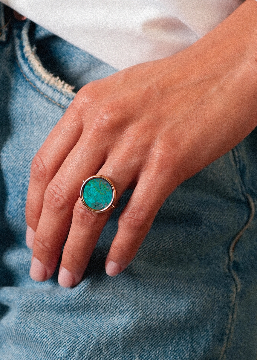 jala chrysocolle disc ring