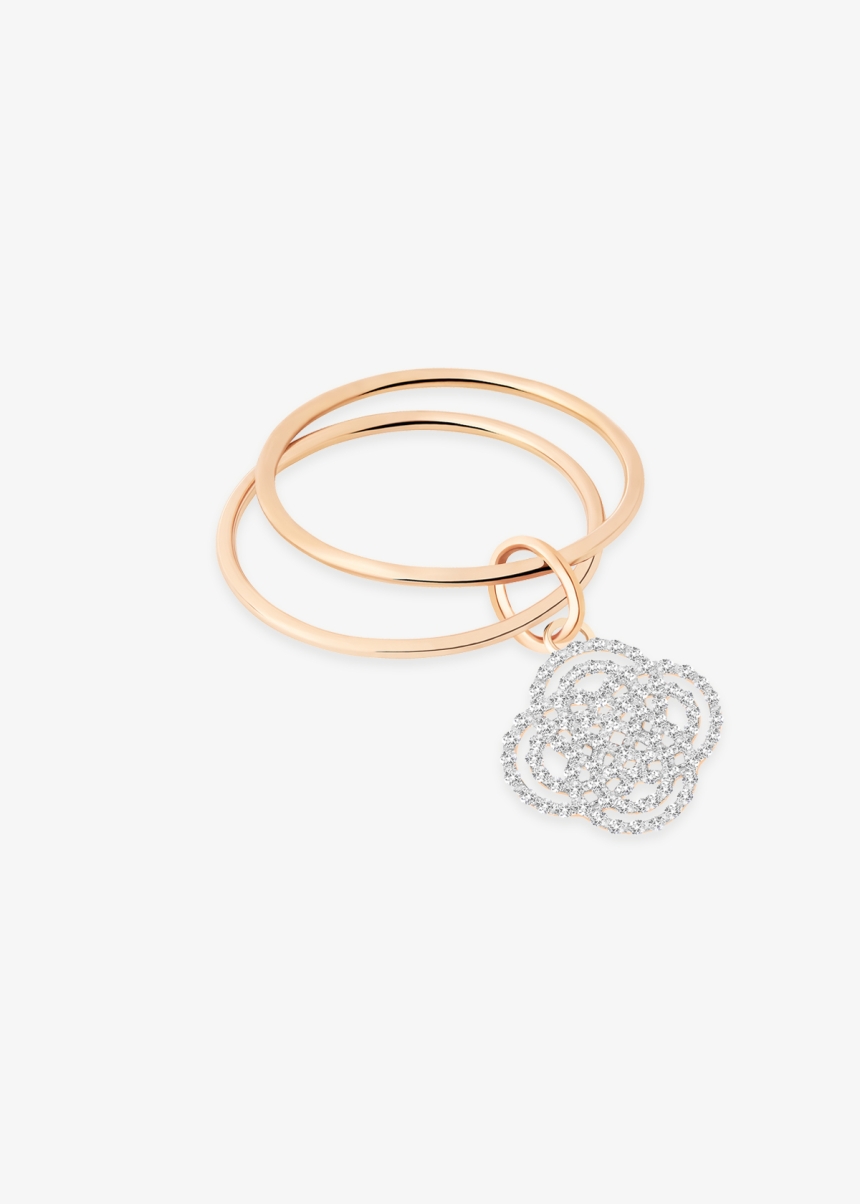 diamond purity double circle ring