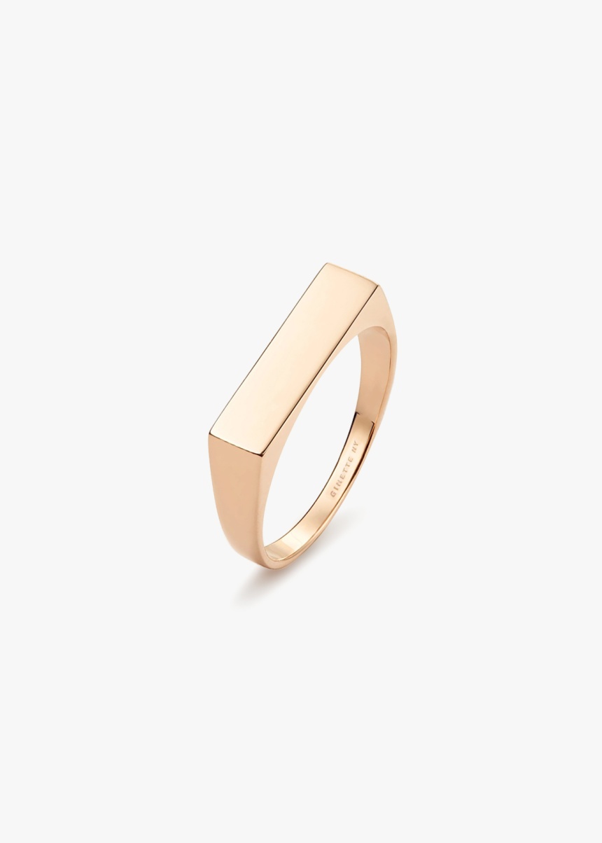 baguette signet ring