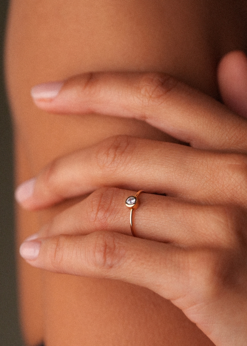 large lonely diamond ring