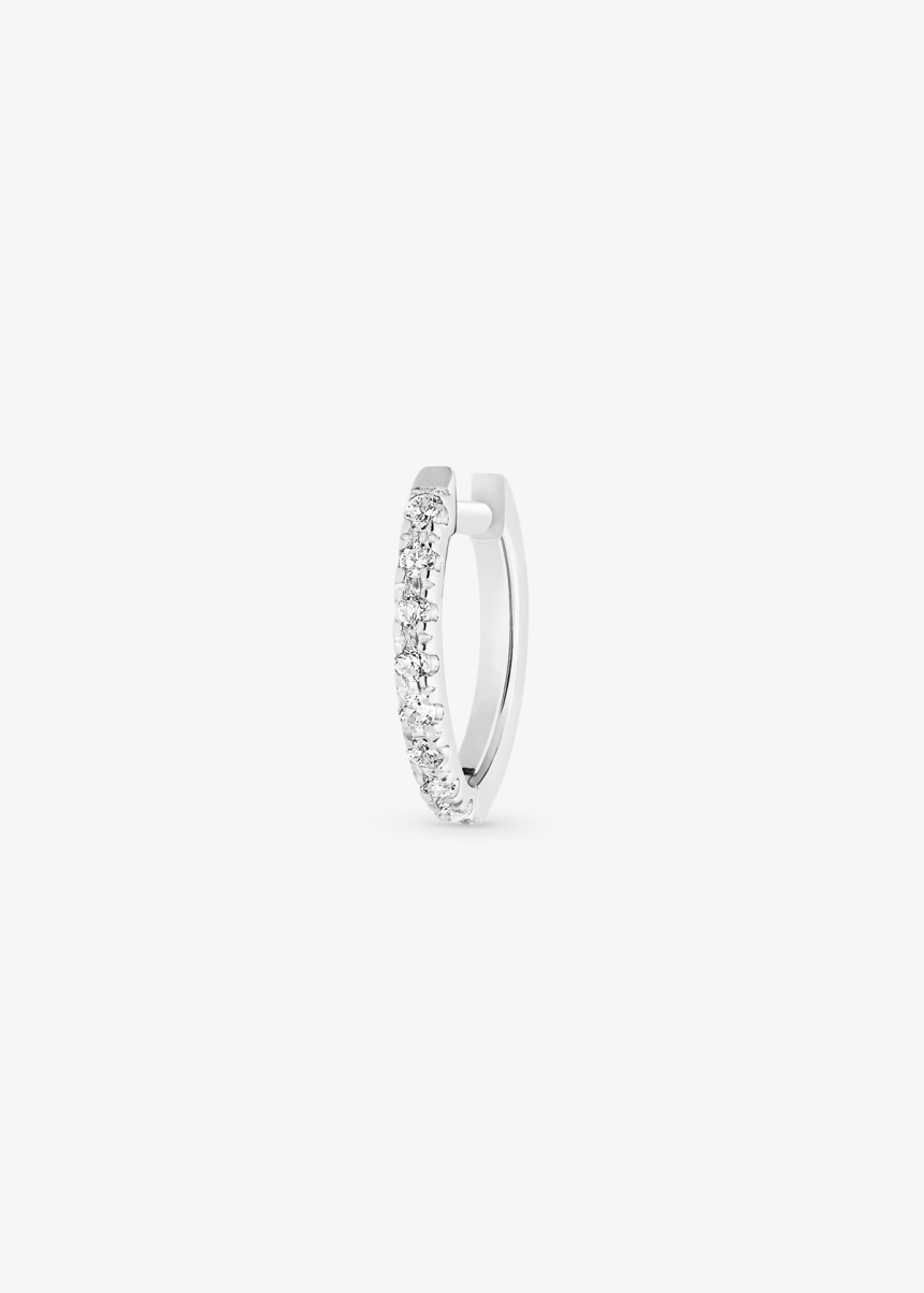 be mine solo white diamond hoop