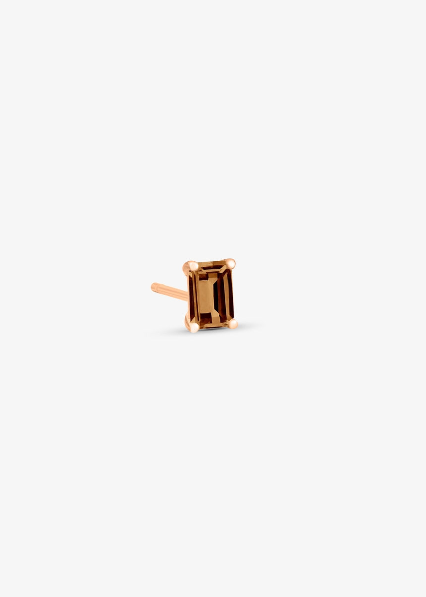 solo cocktail smoky quartz stud
