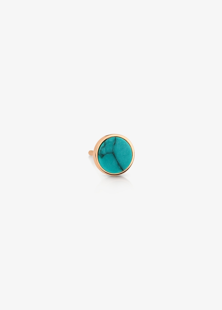 solo ever turquoise disc stud
