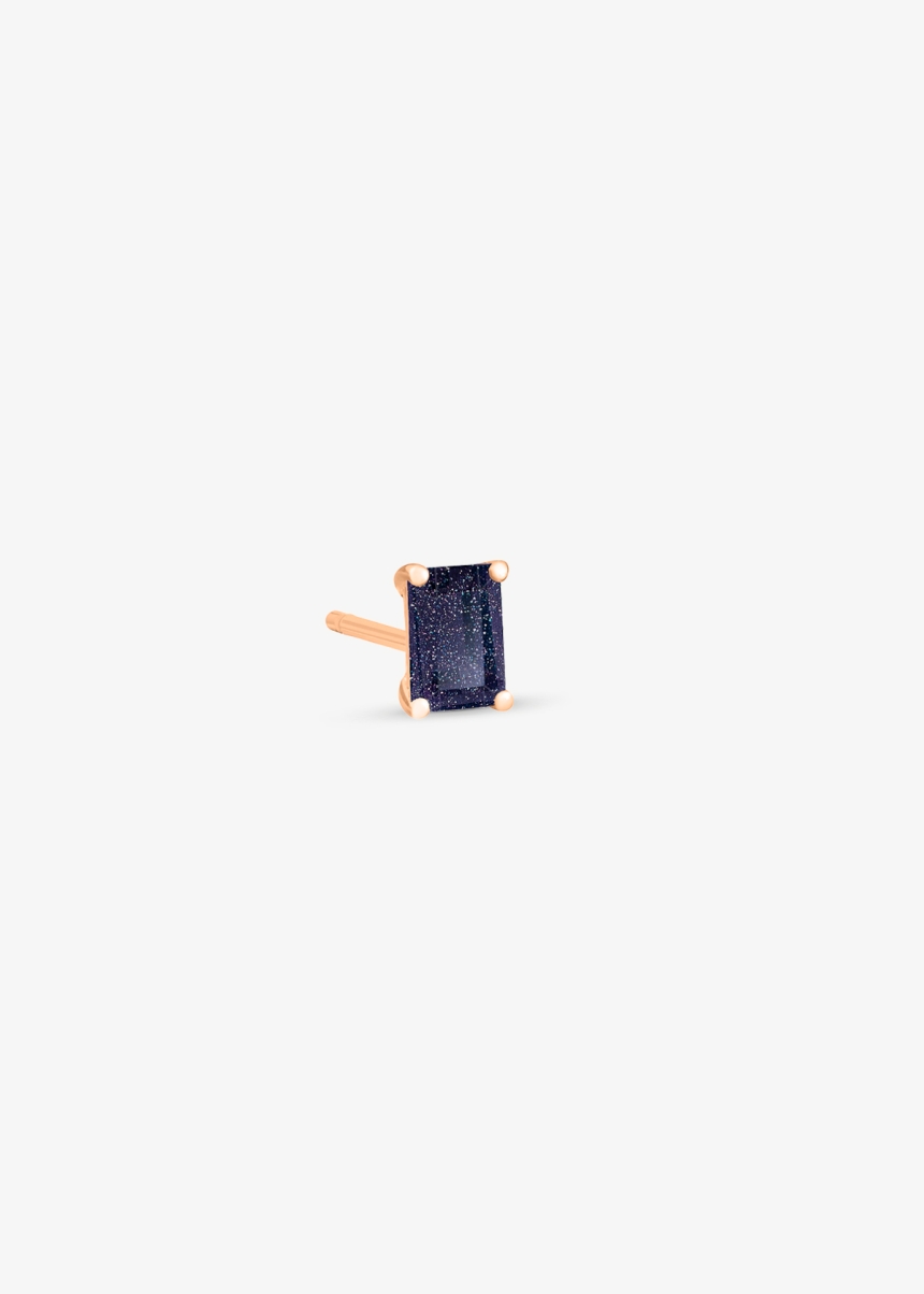 solo midnight blue sandstone stud
