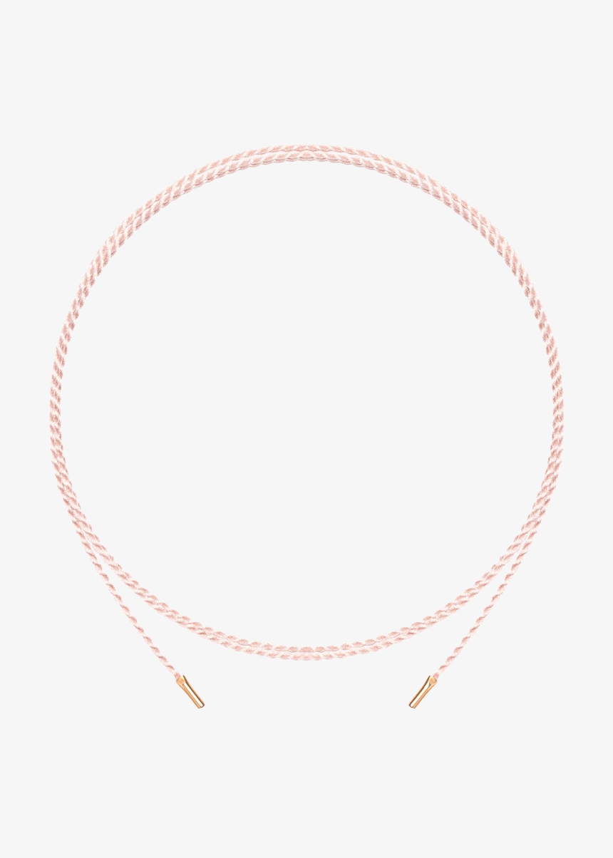 baby pink silk cord