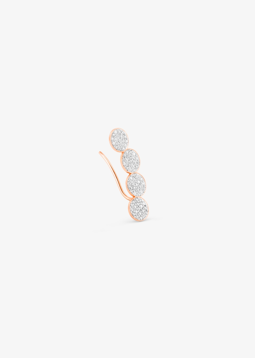 mini ever solo left diamond arc earring