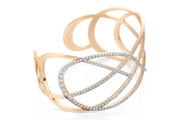 Volute diamond cuff