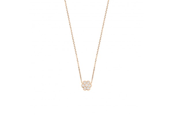 mini diamond lotus on chain